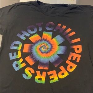 Red hot chili peppers tie dye shirt